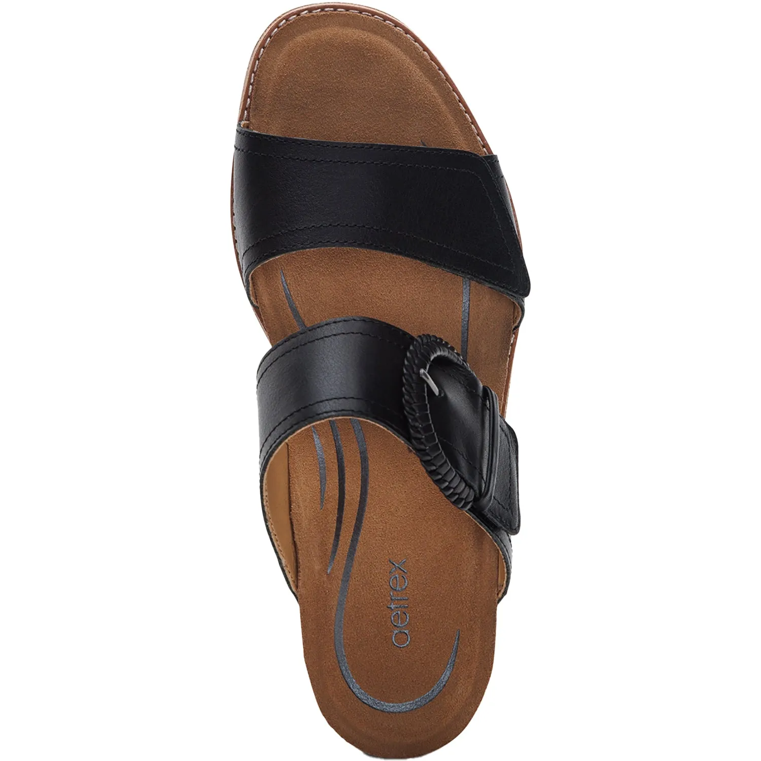 Women's Aetrex Tatiana Black Leather