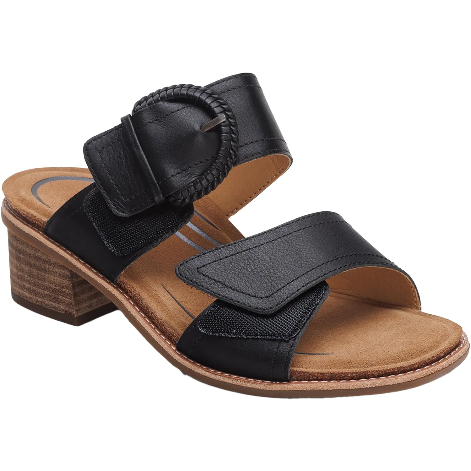 Women's Aetrex Tatiana Black Leather