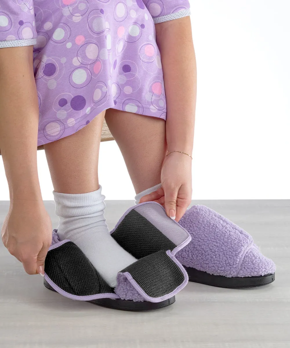 Women's Extra Extra Wide Easy Closure Slippers