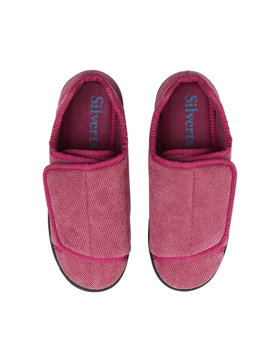 Women's Extra Extra Wide Easy Closure Slippers