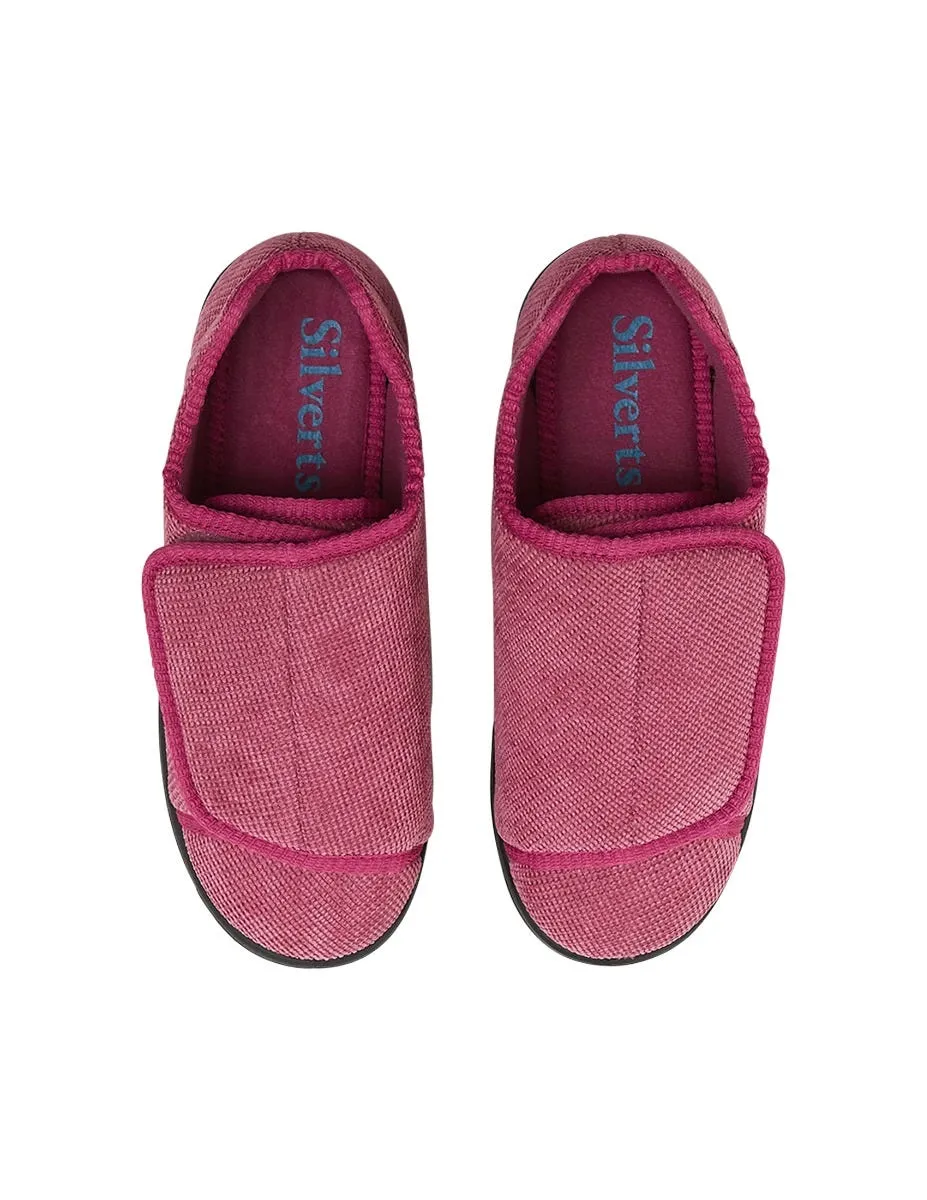 Women's Extra Extra Wide Easy Closure Slippers