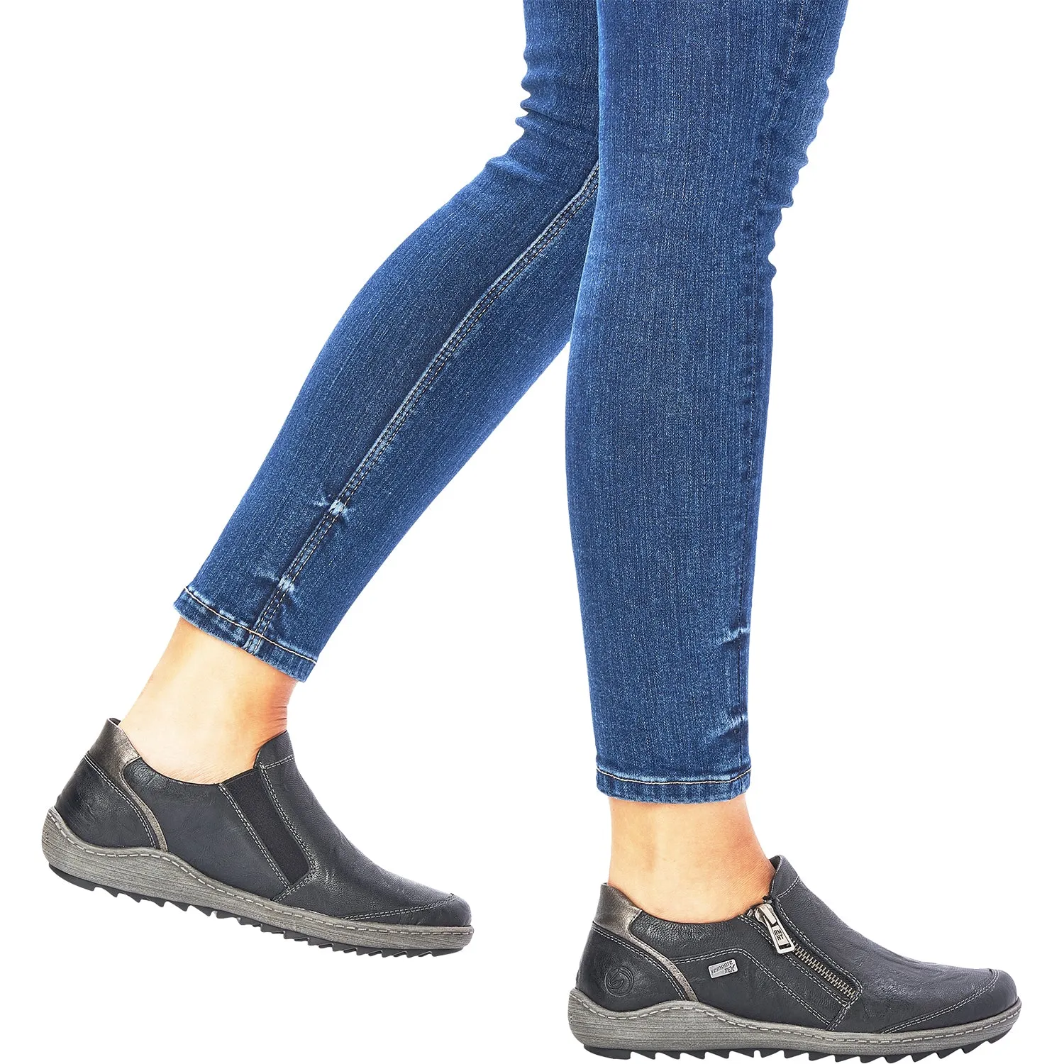 Women's Remonte R1428-03 Liv 28 Black/Silver Leather