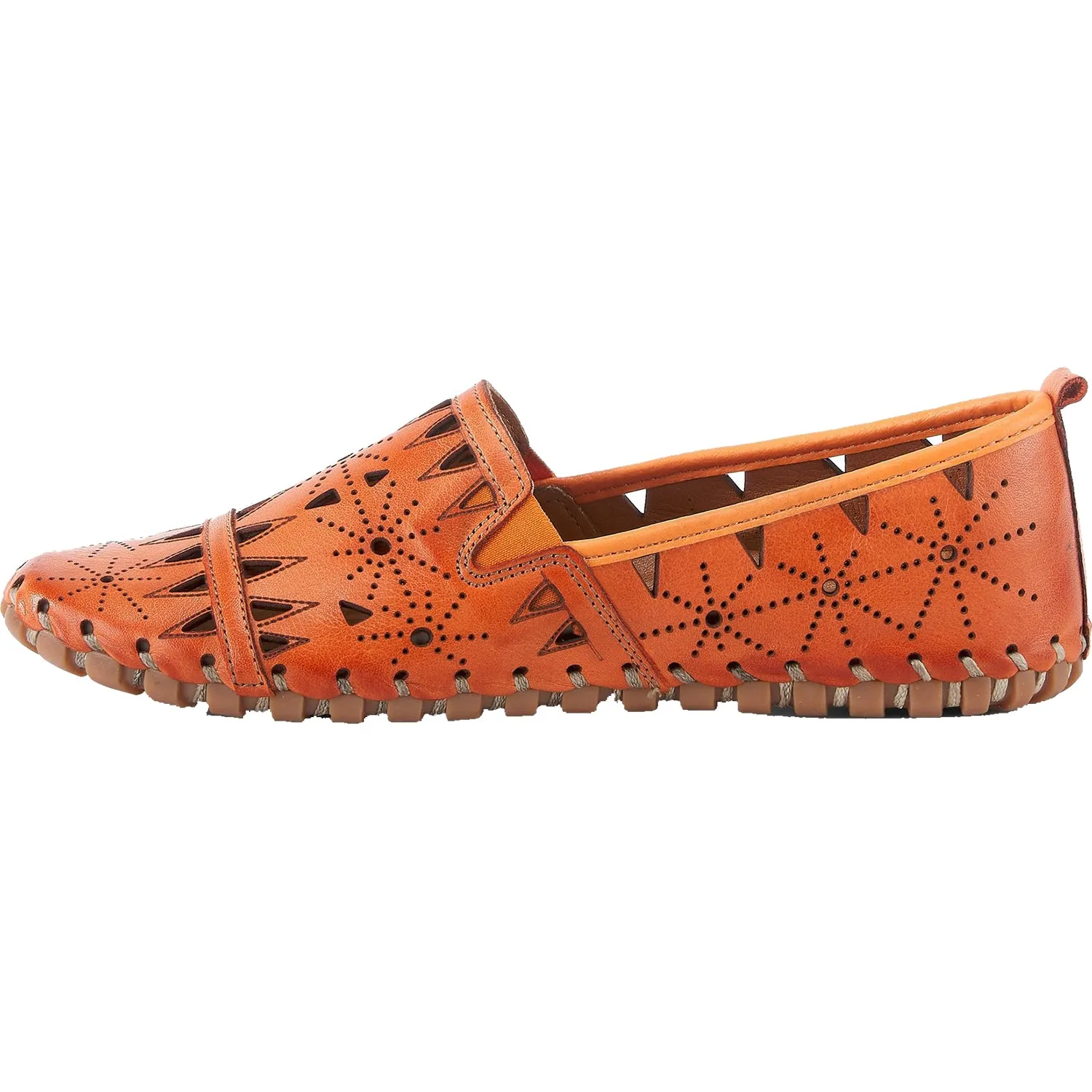 Women's Spring Step Fusaro Orange Leather