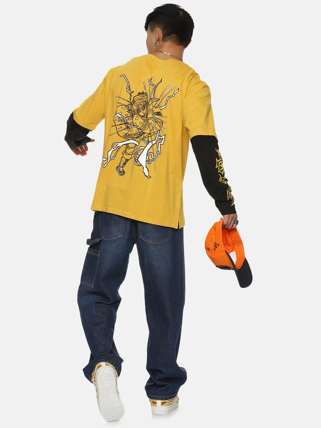 Zenitsu Full Sleeve Oversize Anime T-shirt