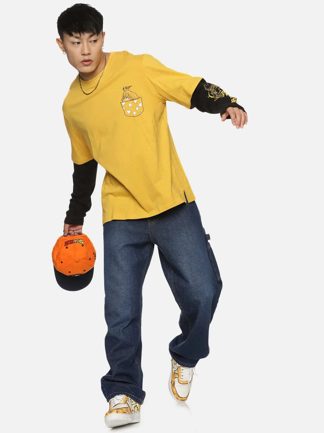 Zenitsu Full Sleeve Oversize Anime T-shirt